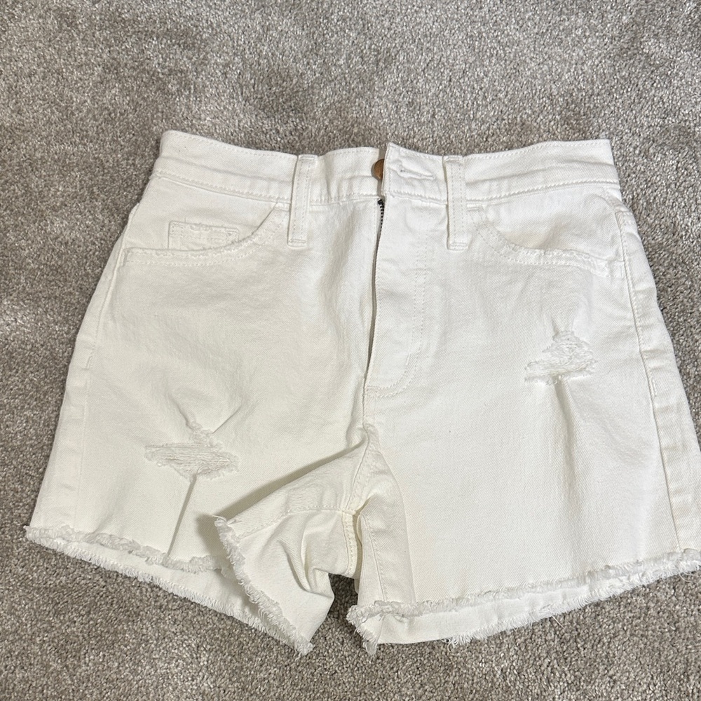 Universal Thread White Frayed Jean Shorts
